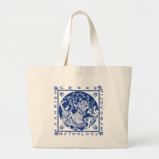 Greek Mythology - Blue Large Tote Bag