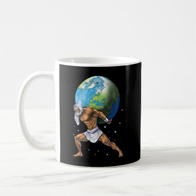 Greek Mythology God Atlas Coffee Mug (Left)