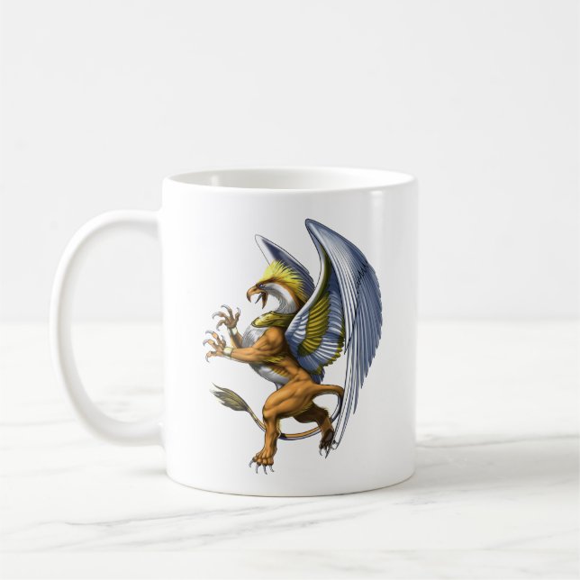 Greek Mythology Griffin Coffee Mug (Left)