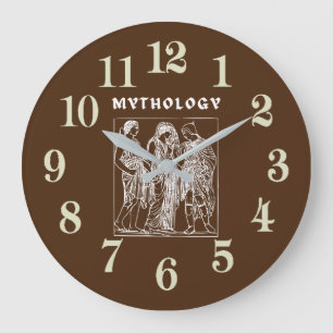 Greek Mythology Large Clock