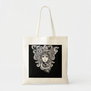 Greek Mythology Medusa Head - Occult Serpent Monst Tote Bag