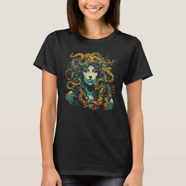 Greek Mythology Medusa T-Shirt (Front)
