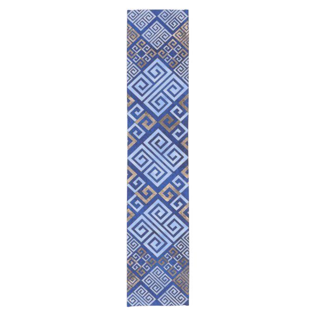 Greek Ornament with Meander Key Short Table Runner (Front)