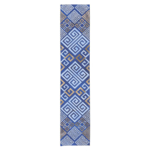 Greek Ornament with Meander Key Short Table Runner