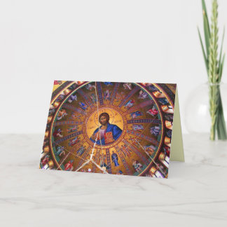 Greek Orthodox Ceiling - Beauty of Christmas Holiday Card