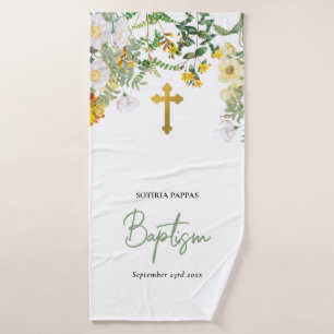 Greek Orthodox Christening Baptism Bath Towel