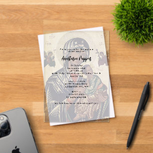 Greek Orthodox Christening Baptism Opaque Icon Acrylic Invitations