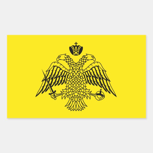 Greek Orthodox Church flag Mount Athos religious Sticker (Front)