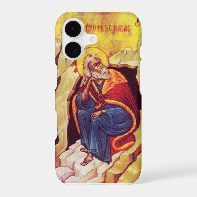 Greek orthodox icon of Prophet Elijah (Back)