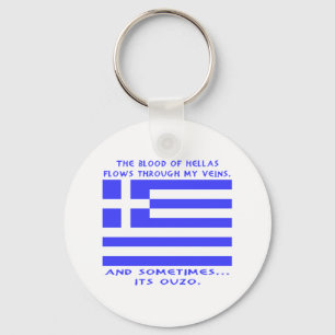 Greek Ouzo Keychain