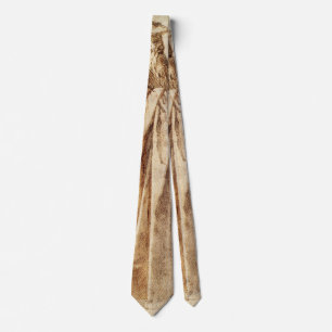 Greek Philosopher with Human Skull by Michelangelo Tie