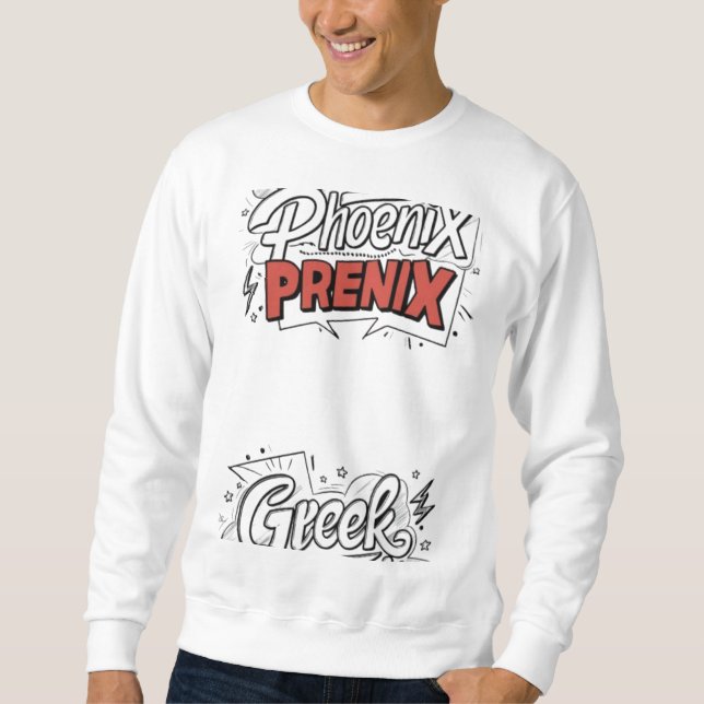Greek Phoenix Men's Sweatshirt Design 🪽👕 (Front)