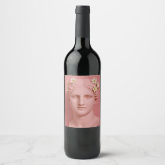 Greek Pink Wine Label. Wine Label
