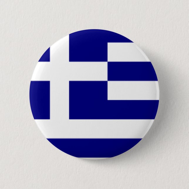 Greek pride 2 inch round button (Front)