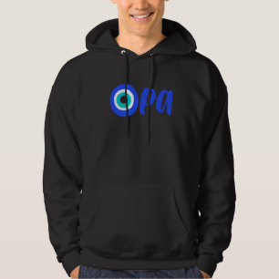 Greek Pride OPA Evil Eye Hellas Greece Evil Eye Ma Hoodie