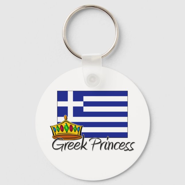 Greek Princess Keychain (Front)