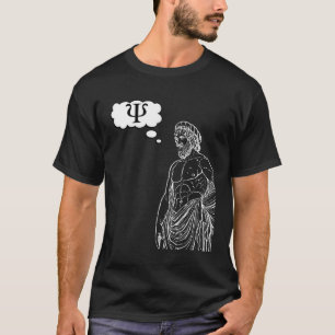 Greek Psi Statue Thought Bubble Expressing Thought T-Shirt