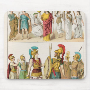 Greek Religious and Military Dress Mouse Pad