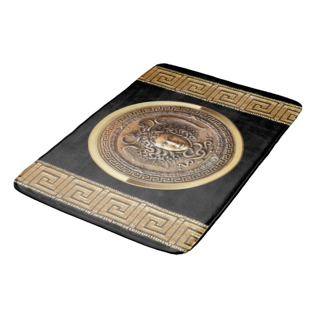 Greek Revival Medusa  Bath Mat (Angled)