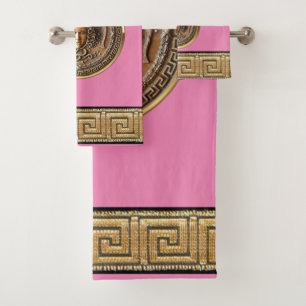 Greek Revival Medusa Bath Towel Set