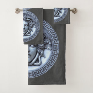 Greek Revival Medusa Bath Towel Set