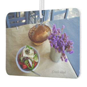 Greek salad car air freshener