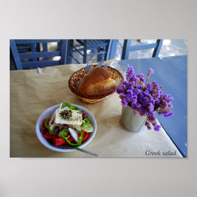 Greek salad poster (Front)