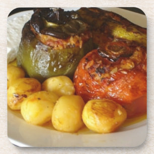 Greek stuffed vegetables (Gemista) Coaster