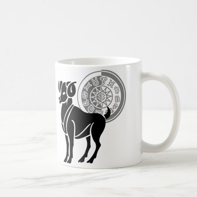 Greek style Aries Ram Coffee Mug (Right)