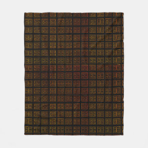 Greek style fleece blanket