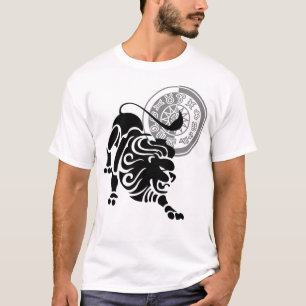 Greek style Leo Lion Zodiac Chart T-Shirt