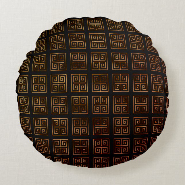 Greek style   round pillow (Front)