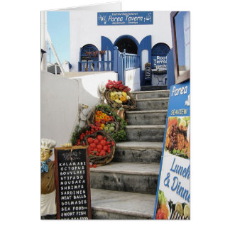 greek tavern on Santorini, Greece