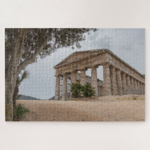 Greek temple at Segesta, Sicily Jigsaw Puzzle