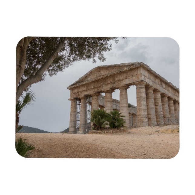 Greek temple at Segesta, Sicily Magnet (Horizontal)
