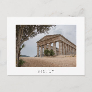 Greek temple at Segesta, Sicily Postcard