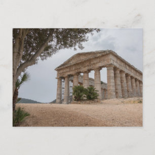 Greek temple at Segesta, Sicily Postcard