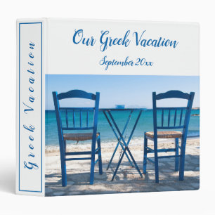 Greek Vacation memory personalized Binder