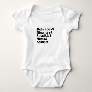 Greek Veggies! Baby Bodysuit