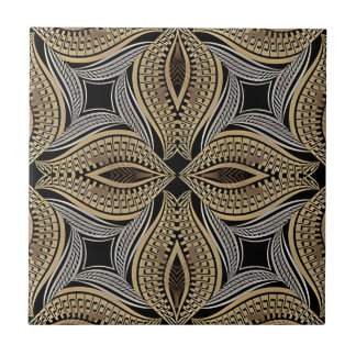 greek vintage yellow flower tiles