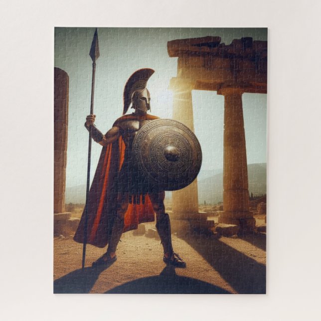 Greek  warrior  jigsaw puzzle (Vertical)