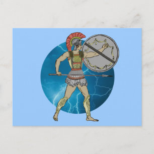 Greek Warrior Postcard