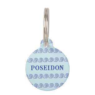 GREEK WAVES PET TAG