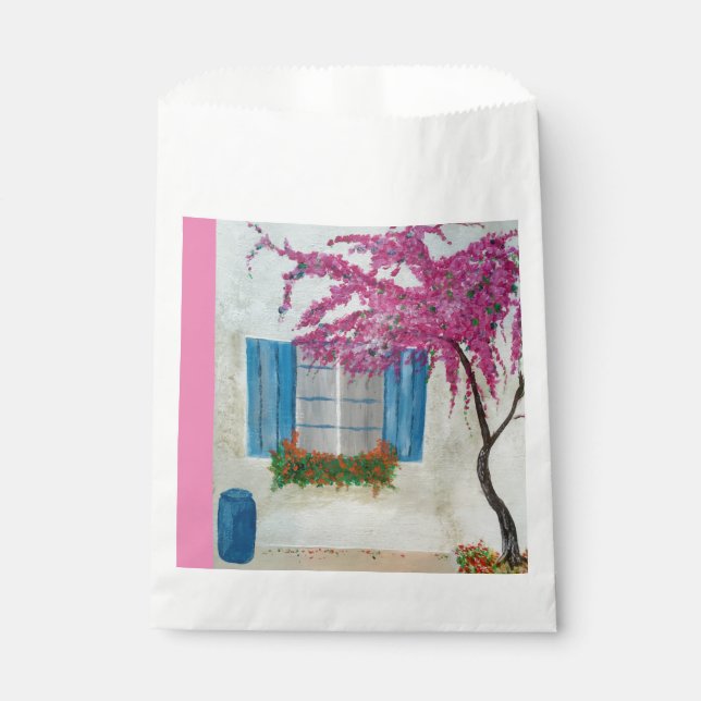 Greek window  favour bag (Front)