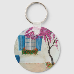 Greek window keychain