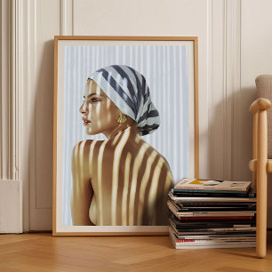 Greek Woman Vintage Photography Fashion Poster Gre