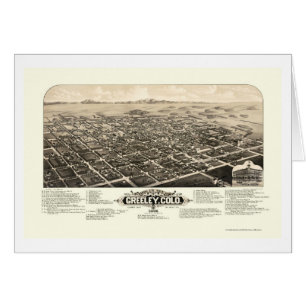 Greeley, carte panoramique de Co - 1882