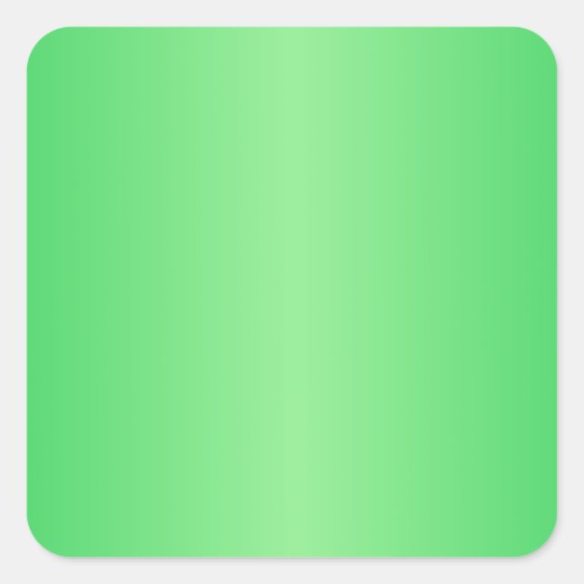 Green3- Dark Pastel Green and Light Green Gradient Square Sticker (Front)