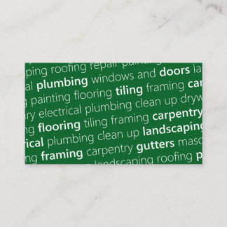 GREEN #1 Get Noticed, Get Work! Business Card