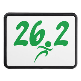 Green 26.2 marathon trailer hitch cover